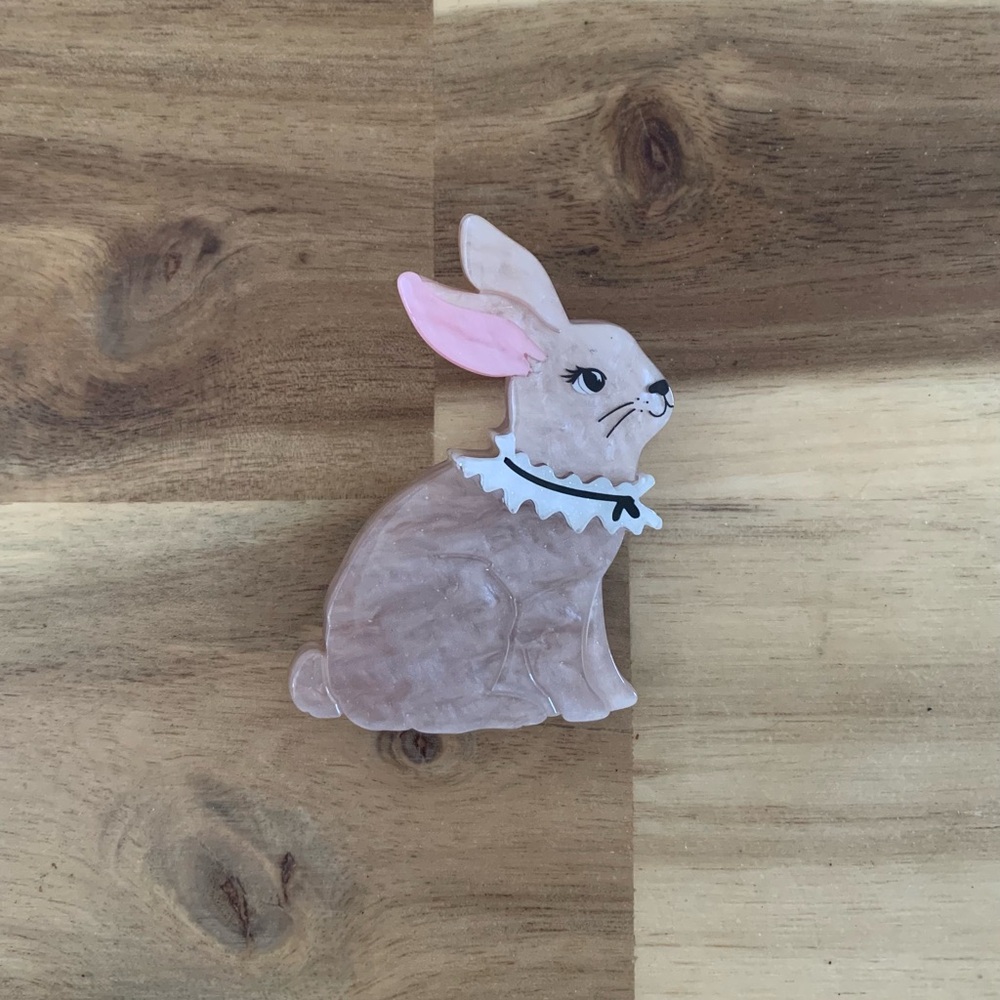 Erstwilder Dainty Bunny Brooch animal pin NWOT